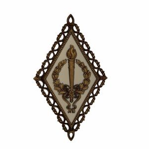 Vintage 1970's Homco #7227 Goldtone Diamond Wall Plaques Plastic Resin Material